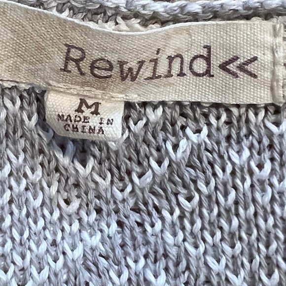 Pullover Cotton/Acrylic Sweater with Lace Hem - Picture 8 of 8